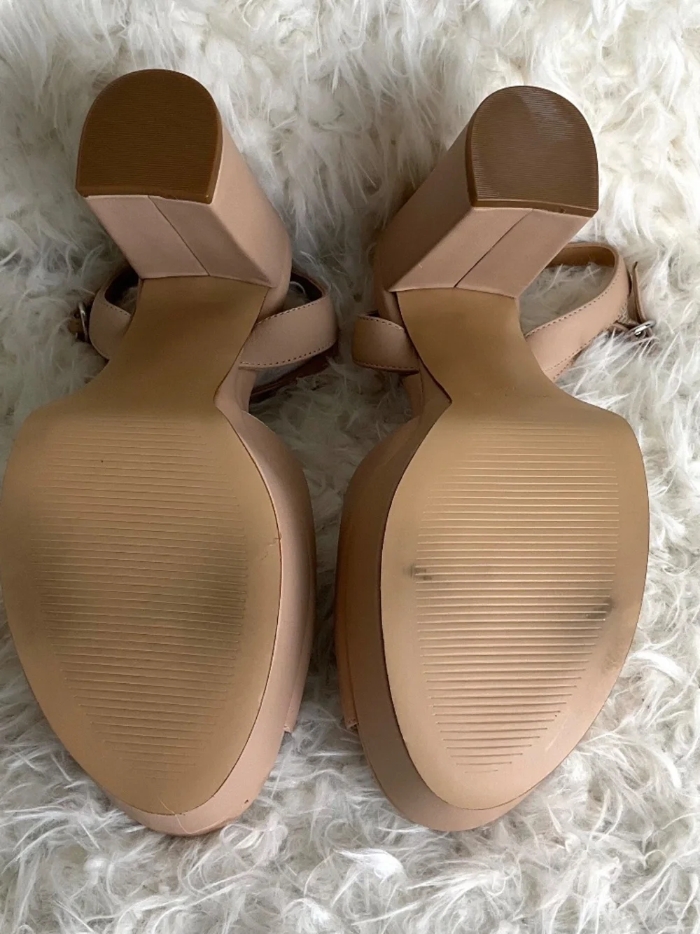 MARC FISHER WOMEN'S BEIGE PLATFORM SHOES~SIZE 7.5!